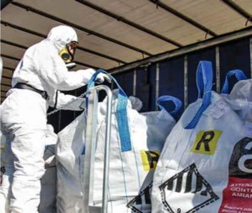 PRO ES Asbestos Removal Experts on site