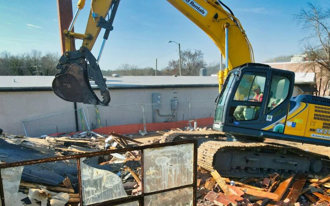 The process of home demolition